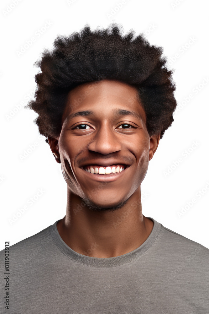 Happy looking young afro american Happy looking young afro american