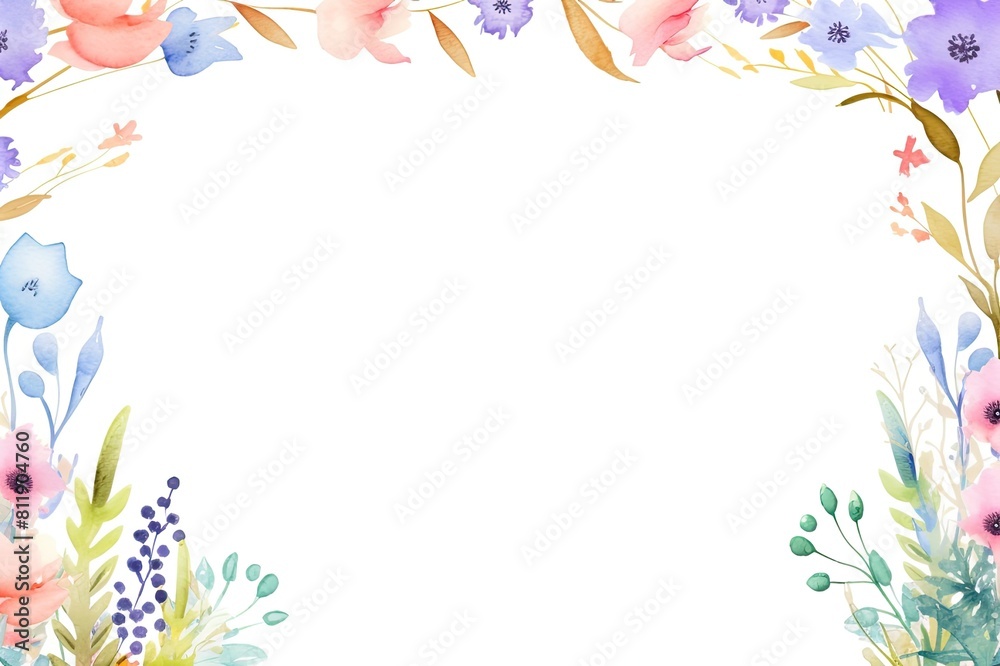 Mother's Day Letter Paper: Hand-Drawn Watercolor Design with Gentle Pastel Elements and a Central Space for Personal Messages. Mother's Day Letter Paper: Hand-Drawn Watercolor Design with Gentle Pastel Elements and a Central Space for Personal Messages.