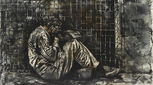 a series of etchings capturing the grim reality photo