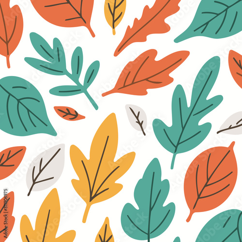 Vector illustration of a playful Leaves for preschoolers' storytime