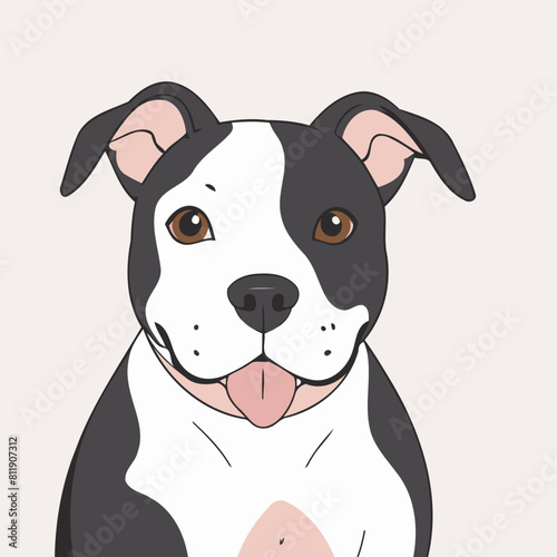 Vector illustration of a sweet Dog for youngsters' imaginative journeys