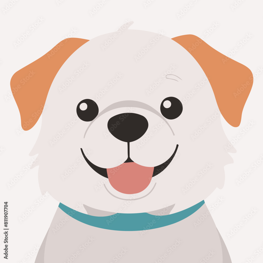 Cute Dog vector illustration for preschoolers' learning moments Cute Dog vector illustration for preschoolers' learning moments