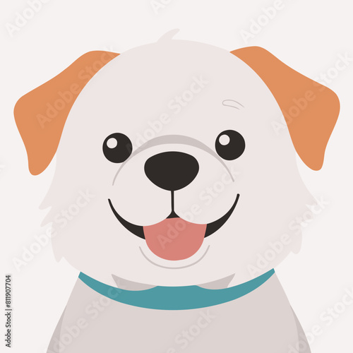 Cute Dog vector illustration for preschoolers' learning moments