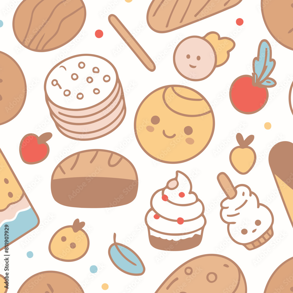 Cute Bakery for preschoolers' storybook vector illustration Cute Bakery for preschoolers' storybook vector illustration