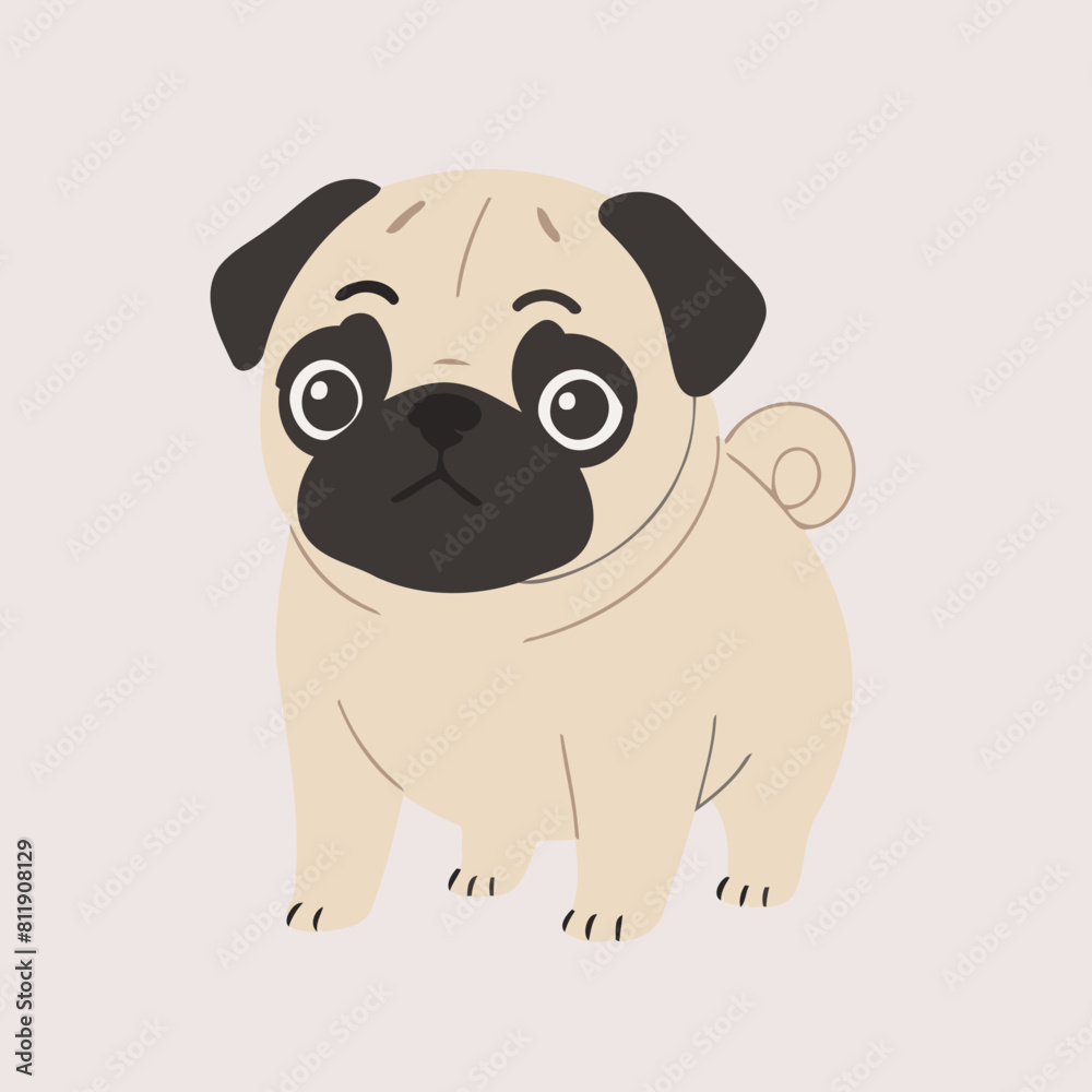 Vector illustration of a cute Dog for toddlers story books Vector illustration of a cute Dog for toddlers story books