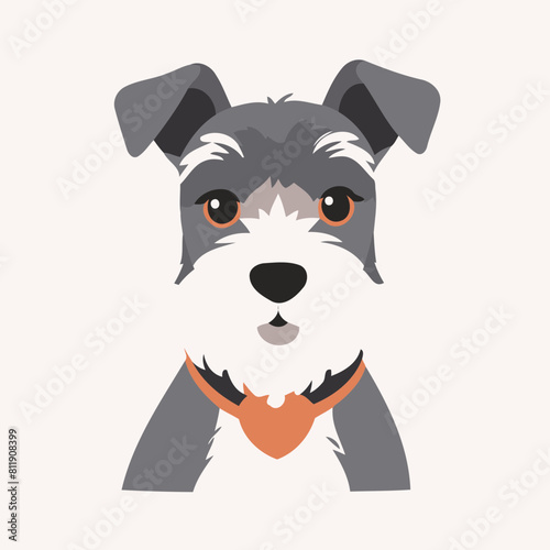 Cute Dog vector illustration of a for toddlers books