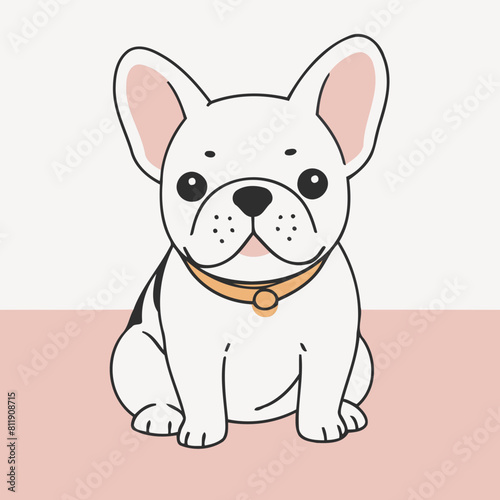 Cute vector illustration of a Dog for youngsters' imaginative stories