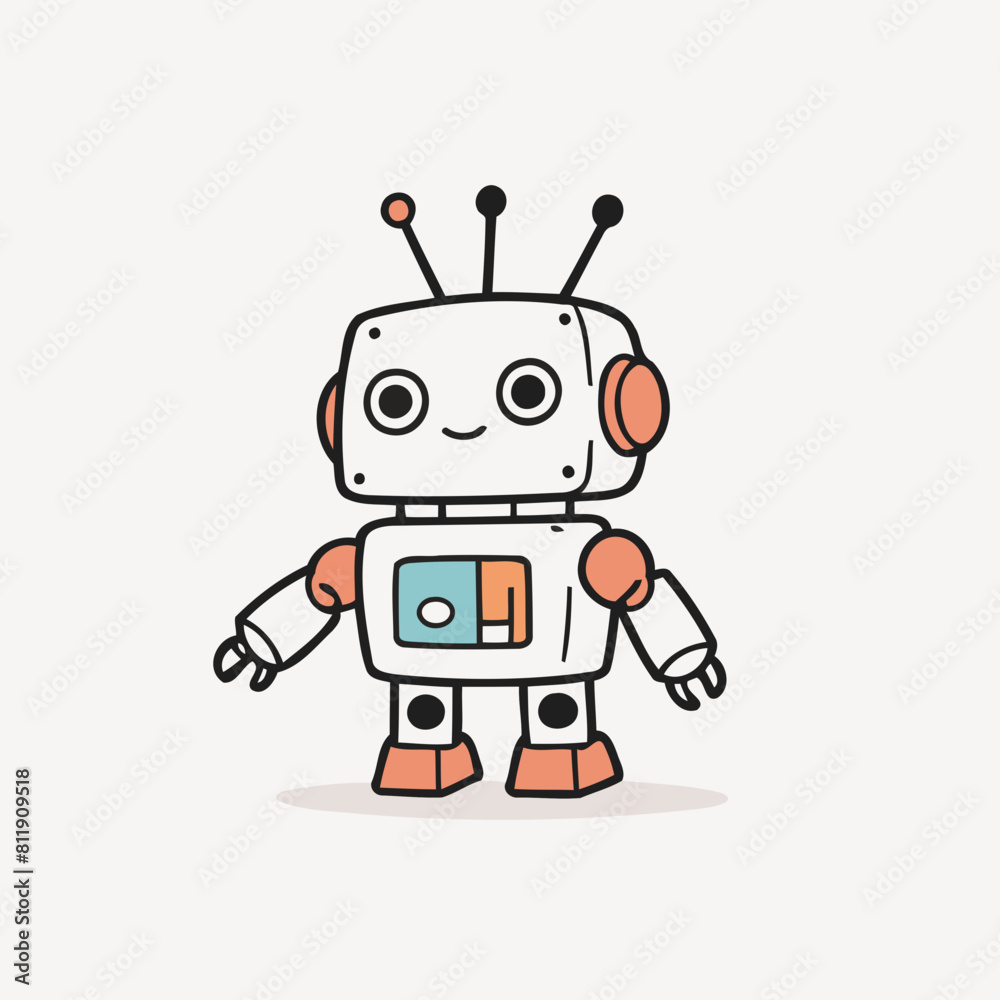 Cute Robot for kids vector illustration Cute Robot for kids vector illustration