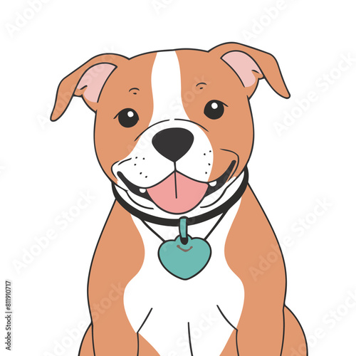 Vector illustration of a playful Dog for preschoolers' storytime