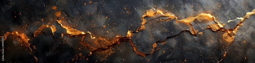 Captivating Abstract Textured Background Resembling Molten Lava or Scorched Earth Geology