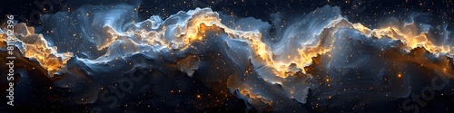 Breathtaking Cosmic Panorama of Luminous Nebulae and Swirling Galaxies Against the Backdrop of the Enigmatic Universe
