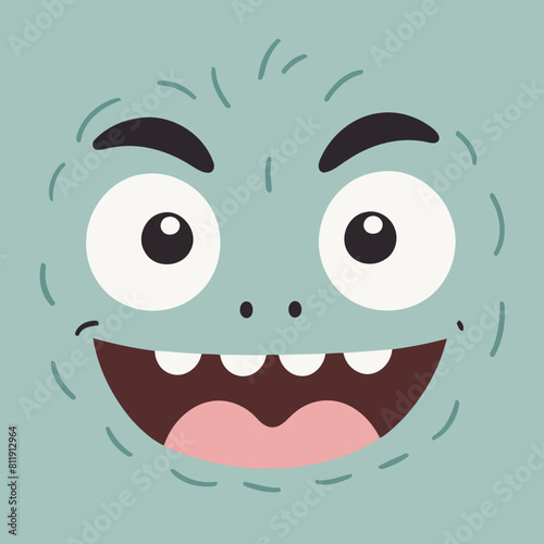 Vector illustration of a playful Monster for preschoolers' storytime