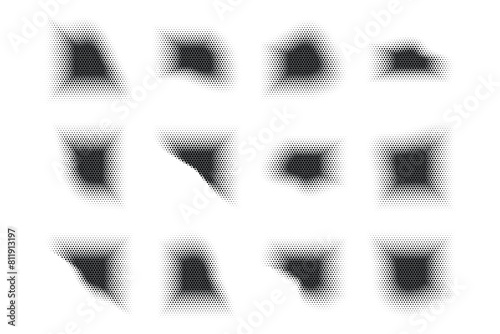 Halftone Hexagon Pattern, Reprographic Technique for Simulating Background Set Minimal Style Dynamic Wallpaper