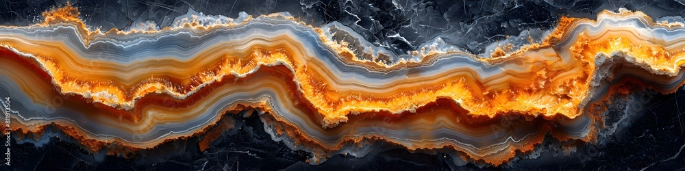 Vibrant Swirling Patterns of Multicolored Marbled Texture Background with Fiery Orange and Stark Gray Contrasts