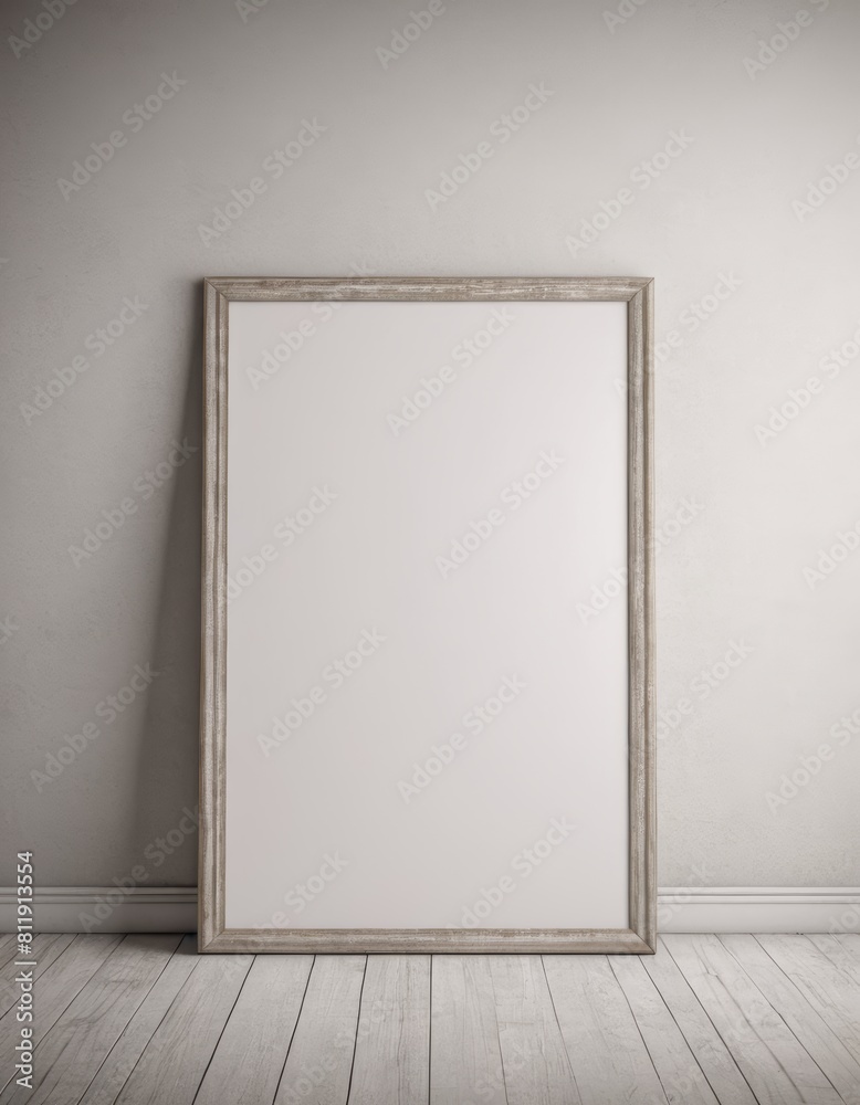 Minimalist Frame Mockup Hanging on a Stylish Wall in a Modern Apartment, Perfect for Displaying Artwork, Posters, or Photography Minimalist Frame Mockup Hanging on a Stylish Wall in a Modern Apartment, Perfect for Displaying Artwork, Posters, or Photography