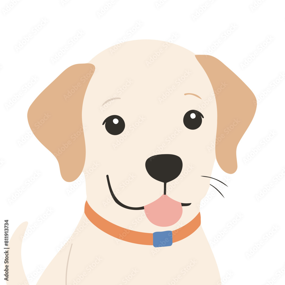Fototapeta premium Cute Dog for children's bedtime stories vector illustration