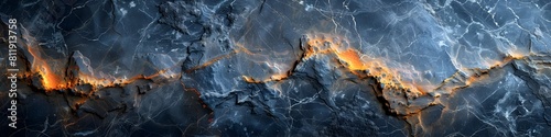 The Smoldering Depths of the Marble Abyss:A Captivating Fusion of Stone and Fire in a Dramatic,Abstract Landscape