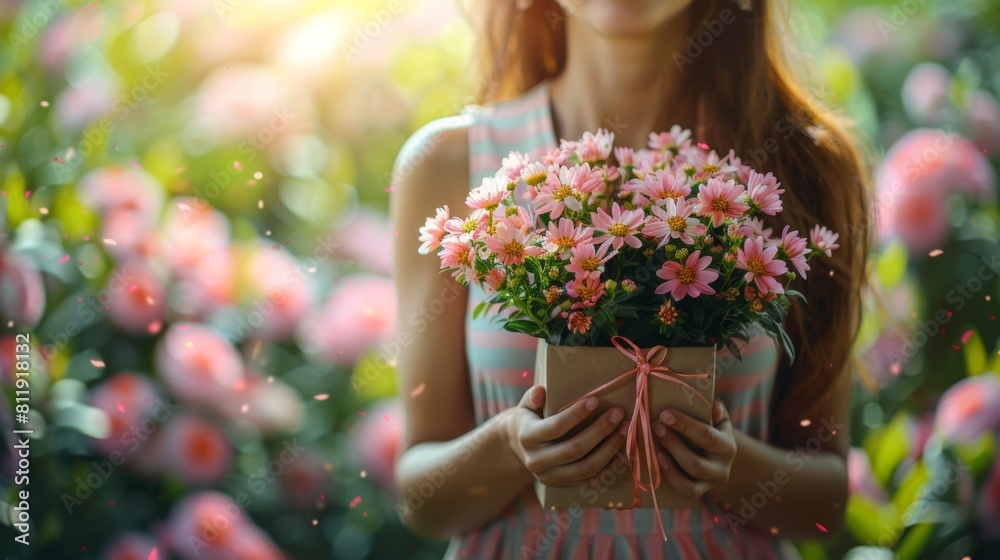 Obraz premium Happy Holiday of Mother's Day .