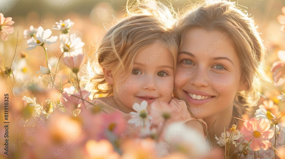 Fototapeta premium Happy Holiday of Mother's Day .