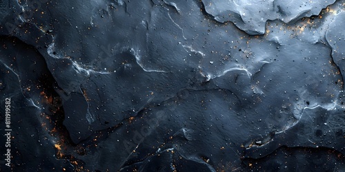 Dramatic Black Marble Textured Surface with Intricate Patterns and Moody Atmosphere