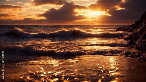 Long Exposure wallpaper of a coast Landscape.