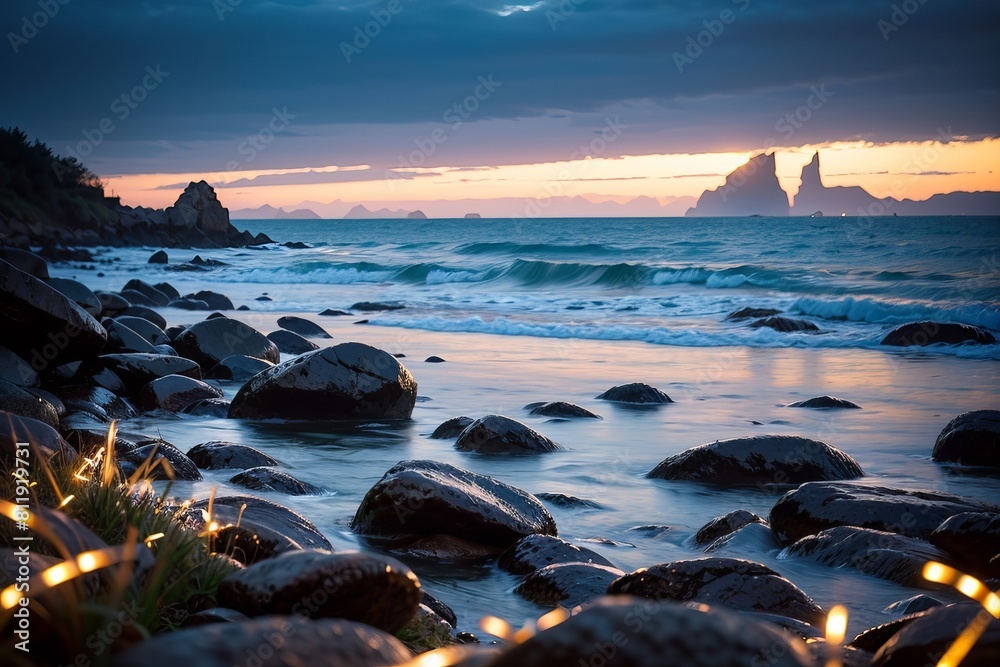 Long Exposure wallpaper of a coast Landscape , mobil Wallpaper. Long Exposure wallpaper of a coast Landscape , mobil Wallpaper.