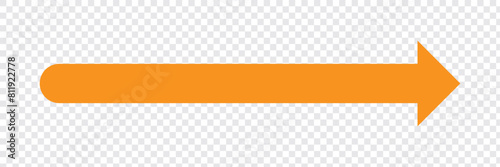 Horizontal dual thin long straight double ended arrow. Contour isolated vector image on white background. long double ended arrow. In eps 10.