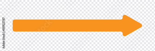 Horizontal dual thin long straight double ended arrow. Contour isolated vector image on white background. long double ended arrow. In eps 10.