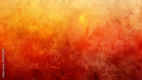 Red orange and yelllow background with watercolor and grunge texture design, colorful textured paper in bright autumn or fall warm sunset colors wallpaper  photo