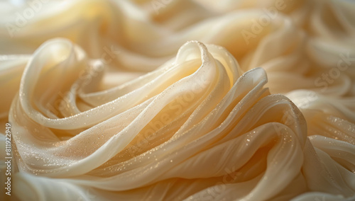 Detailed Close-Up of Silky Soft Fabric Flowing Gracefully