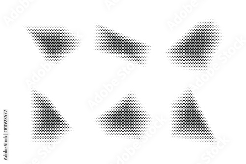 Halftone Hexagon Pattern, Reprographic Technique for Simulating Background Set Minimal Style Dynamic Wallpaper