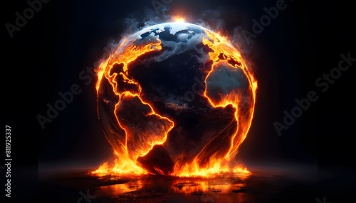 Earth in fire