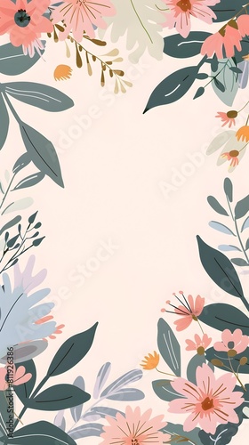 Elegant Floral Arrangement with Vibrant Pastel Blooms and Lush Foliage on Light Background