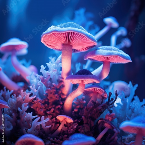 Visuals of mushrooms looking majestic