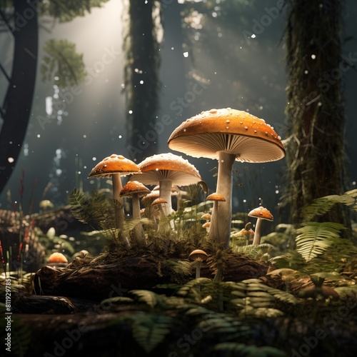 Visuals of mushrooms looking majestic