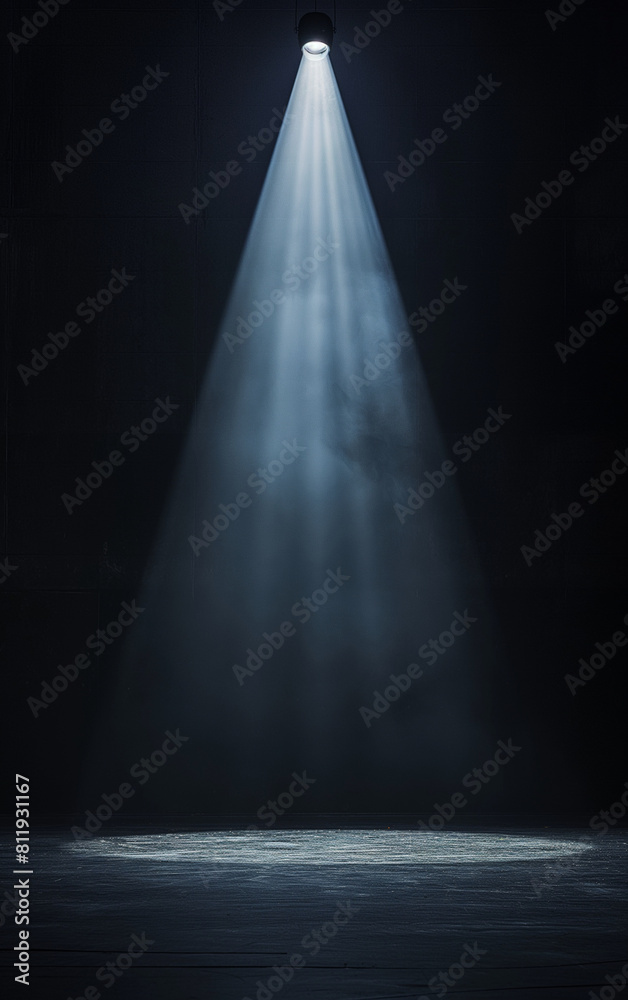 spotlight shining down on the floor with dark background spotlight shining down on the floor with dark background
