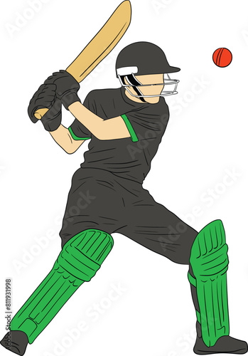 criket, cricketing, cricket ball, drawing, cricket drawing, batsman, cricket player, cricket, competition, graphic, vector, cartoon, cricketer