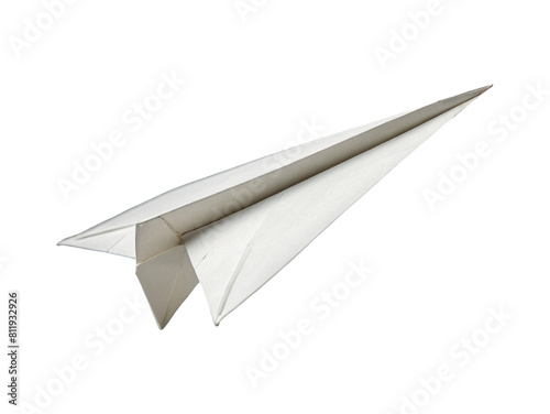 paper airplane isolated on white background