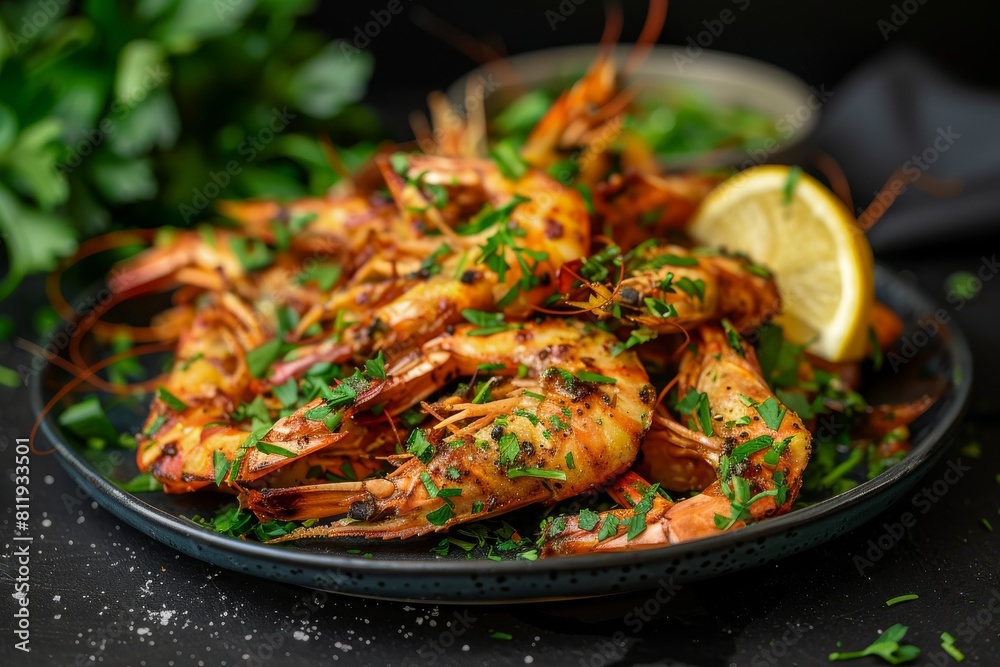 fried shrimp with garlic