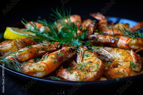 fried shrimp with garlic