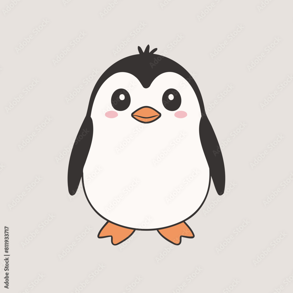 Cute vector illustration of a Penguin for children's bedtime stories Cute vector illustration of a Penguin for children's bedtime stories