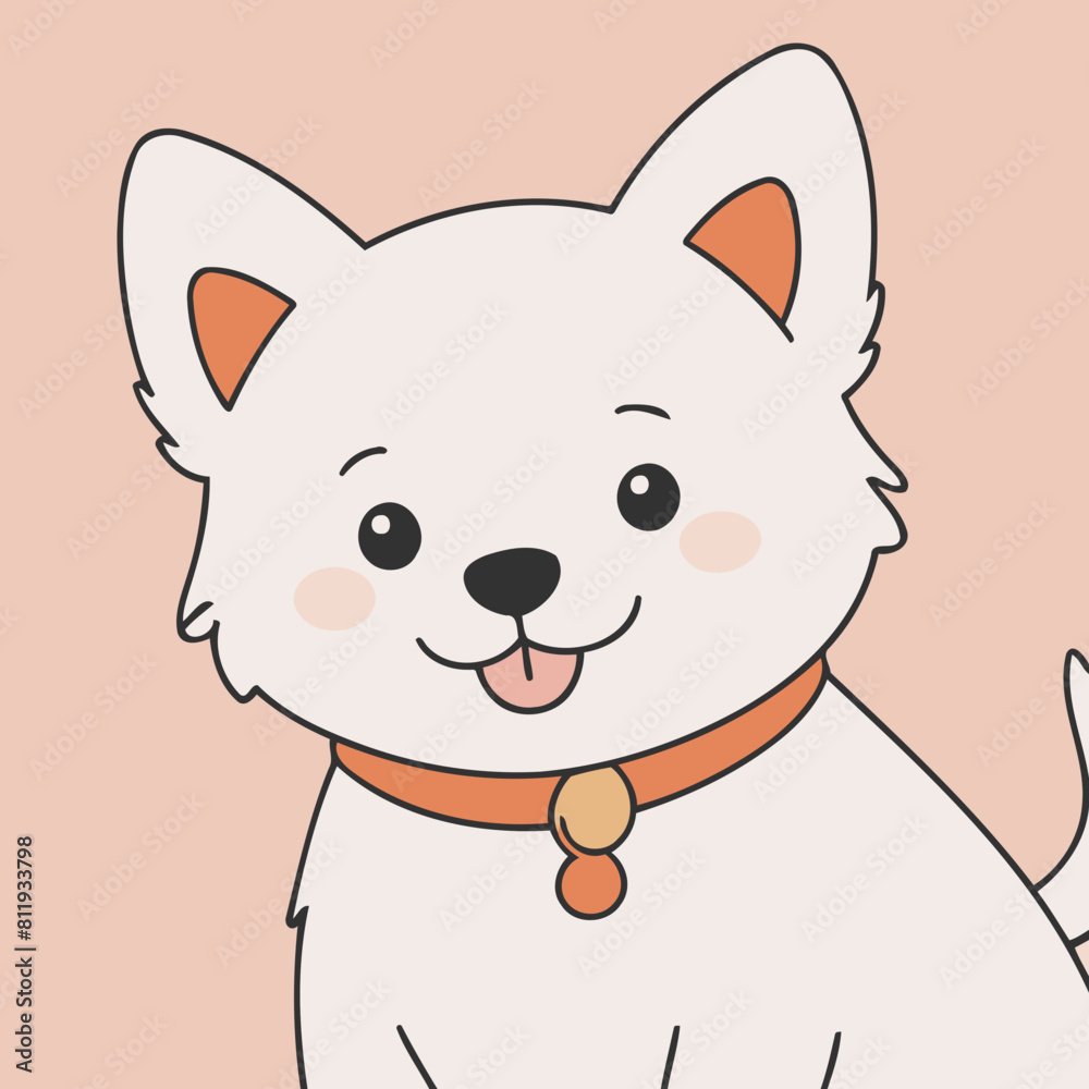 Cute Dog for kids books vector illustration Cute Dog for kids books vector illustration