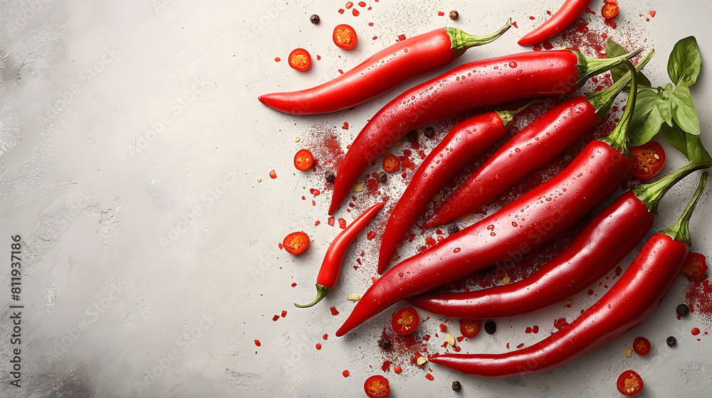 red chilli white background red chilli white background