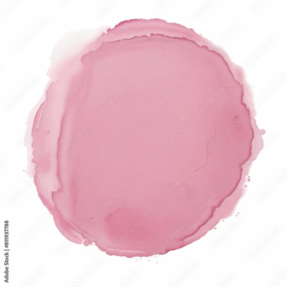 Abstract pink watercolor water splash on a white background. Vector watercolour texture in salad color Abstract pink watercolor water splash on a white background. Vector watercolour texture in salad color