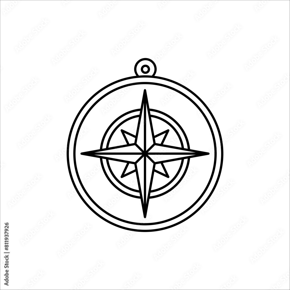 Compass icon. Vector compass icons. isolated on white background Compass icon. Vector compass icons. isolated on white background