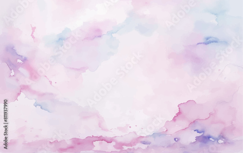 Colorful Abstract Watercolor Painting With Brush Texture Background