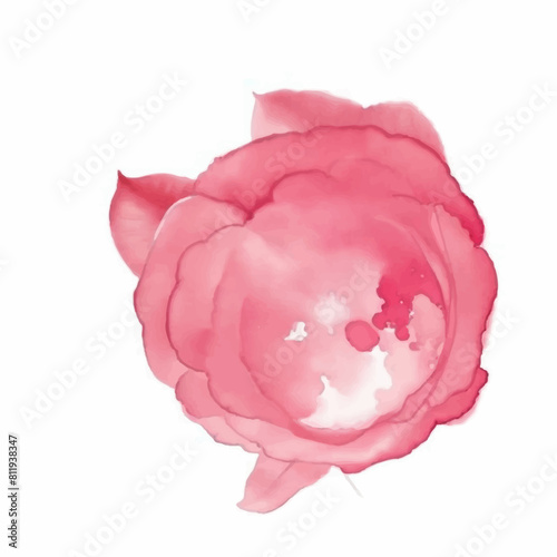 Pink watercolor brush paint background	