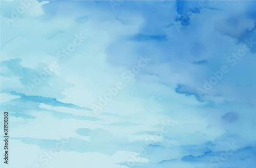 Watercolor Blue Tones Texture Background
