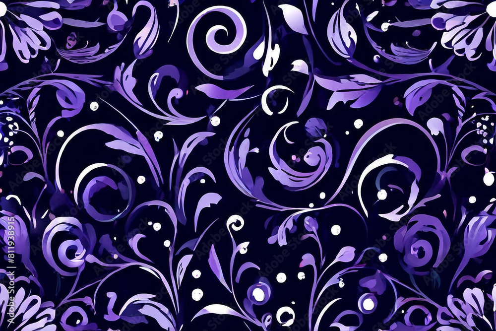 seamless purple floral pattern seamless purple floral pattern
