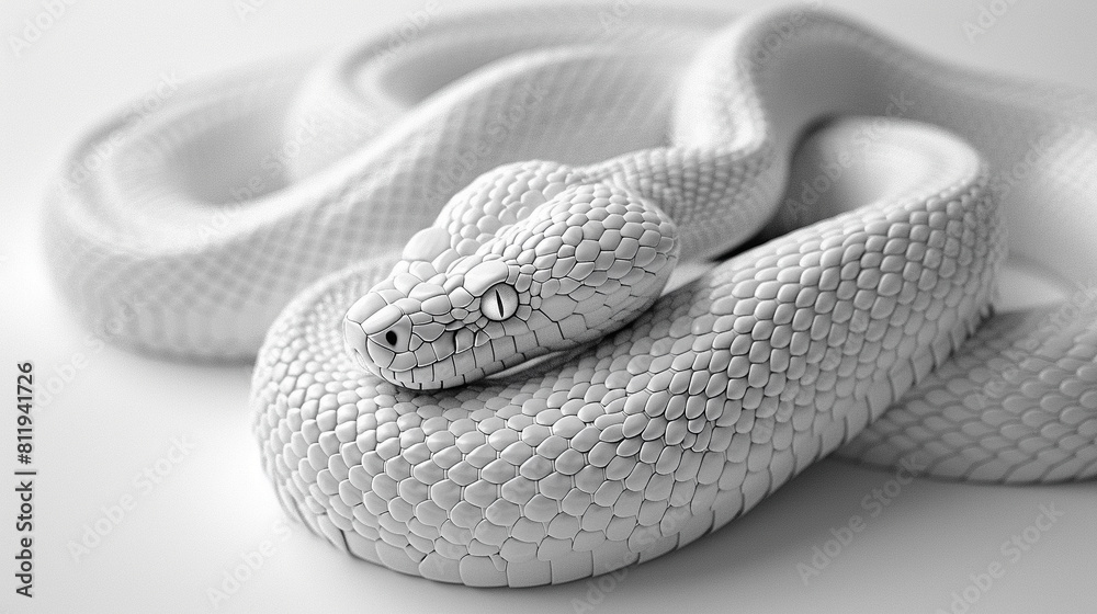 Fototapeta premium close up of a python